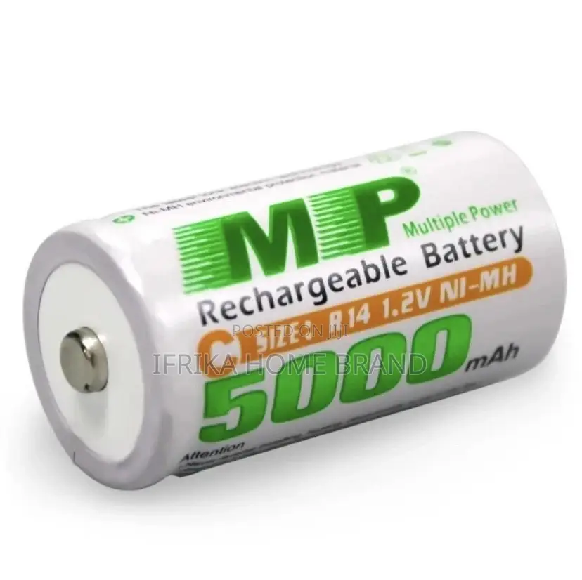 MP 2PCS 1.2V 5000mah Large Capacity Rechargeable Battery