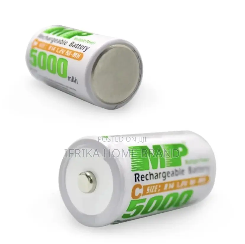 MP 2PCS 1.2V 5000mah Large Capacity Rechargeable Battery