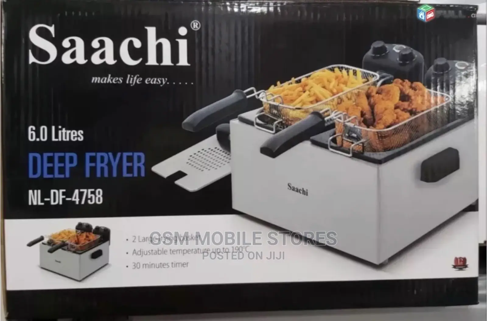 Saachi Double Deep Fryer NL-DF-4758