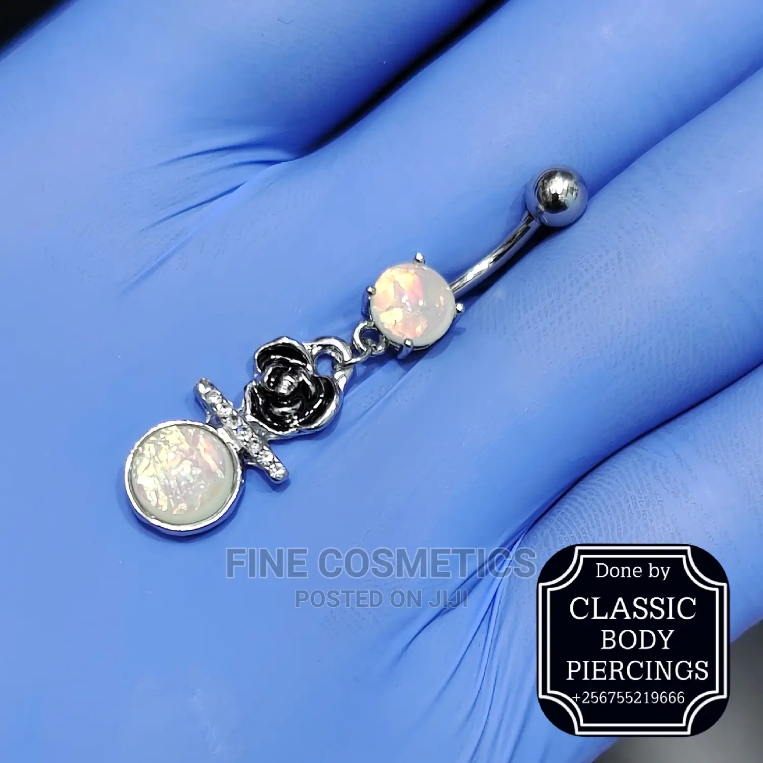 1pc Bellybutton Ring Surgical Steel Navel Jewelry For Girls