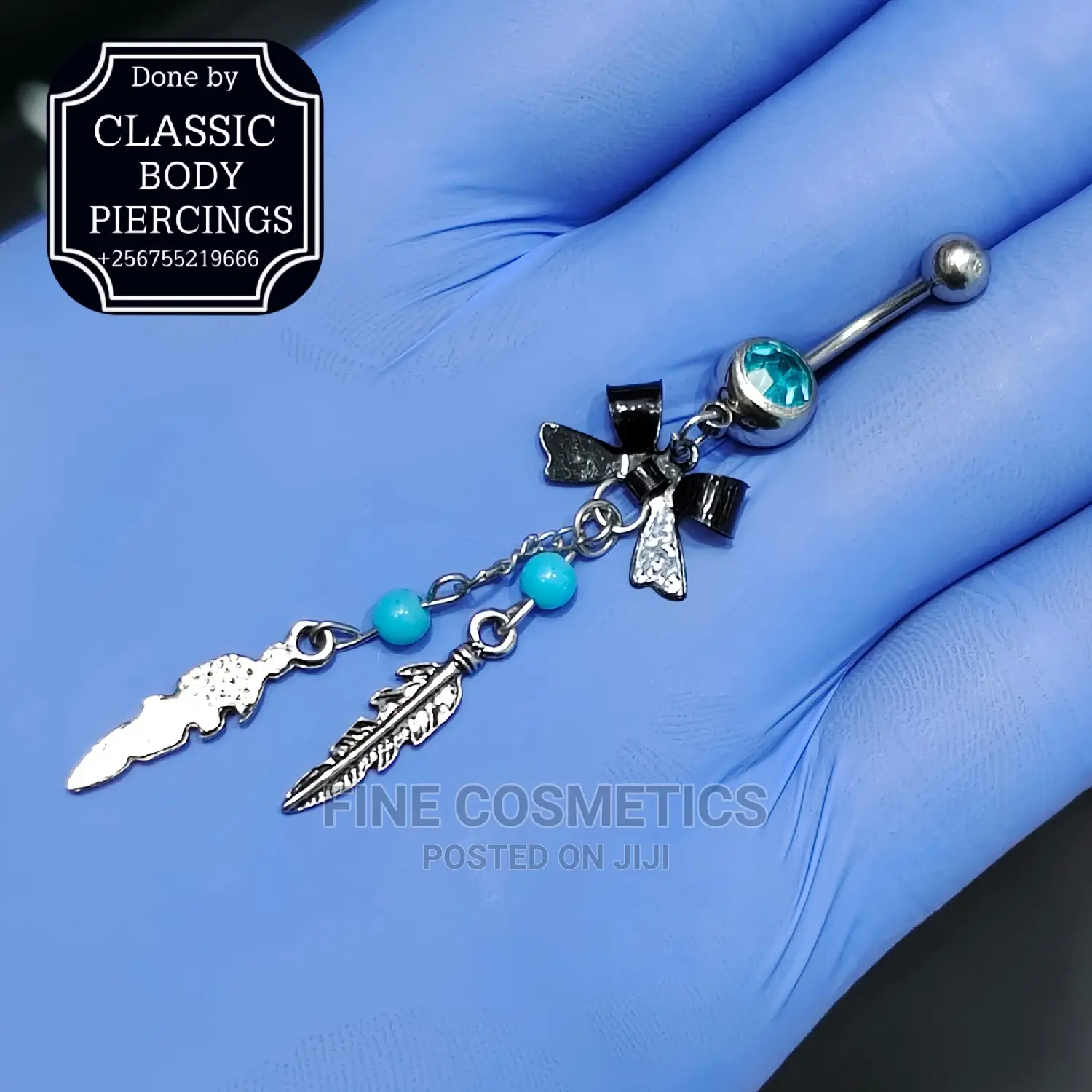 1pc Bellybutton Ring Surgical Steel Navel Jewelry For Girls