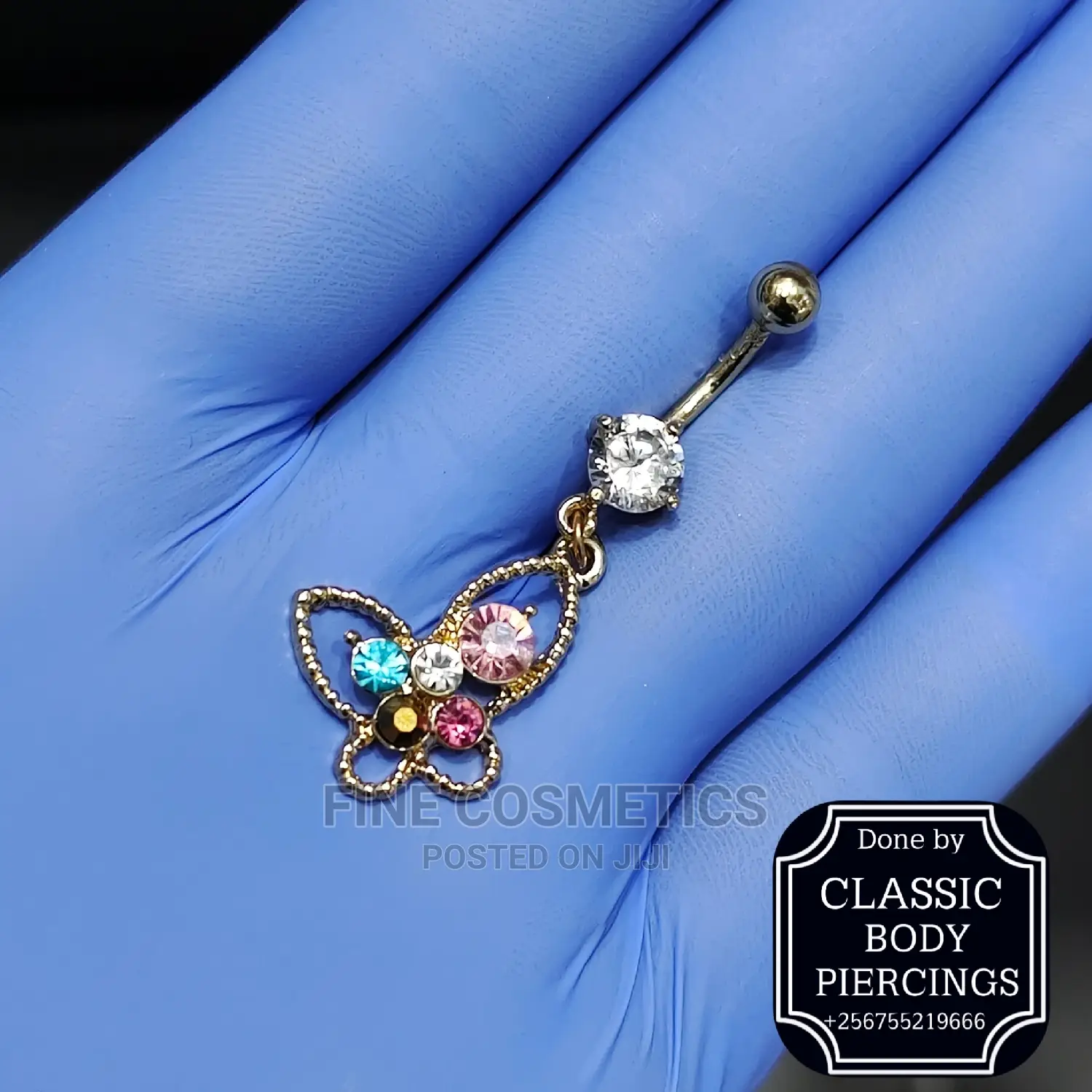 1pc Bellybutton Ring Surgical Steel Navel Jewelry For Girls