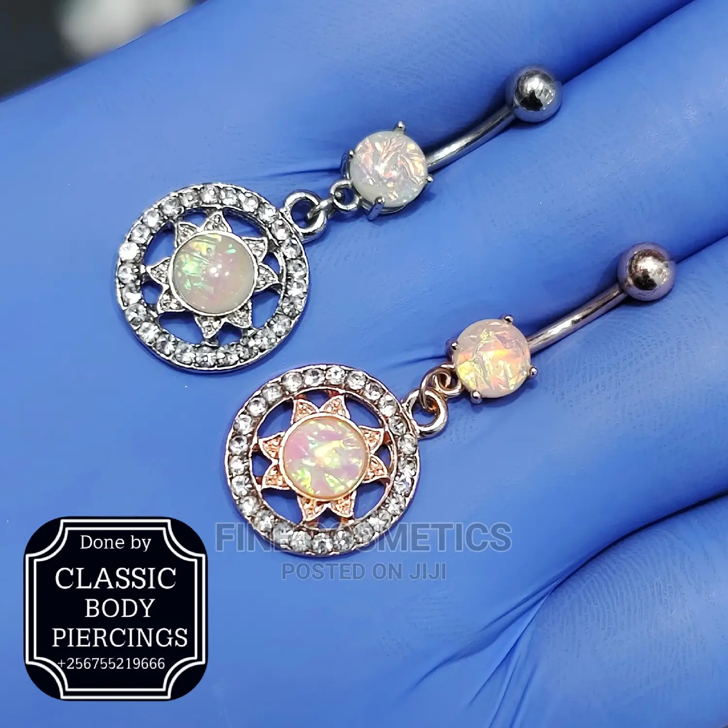 1pc Bellybutton Ring Surgical Steel Navel Jewelry For Girls