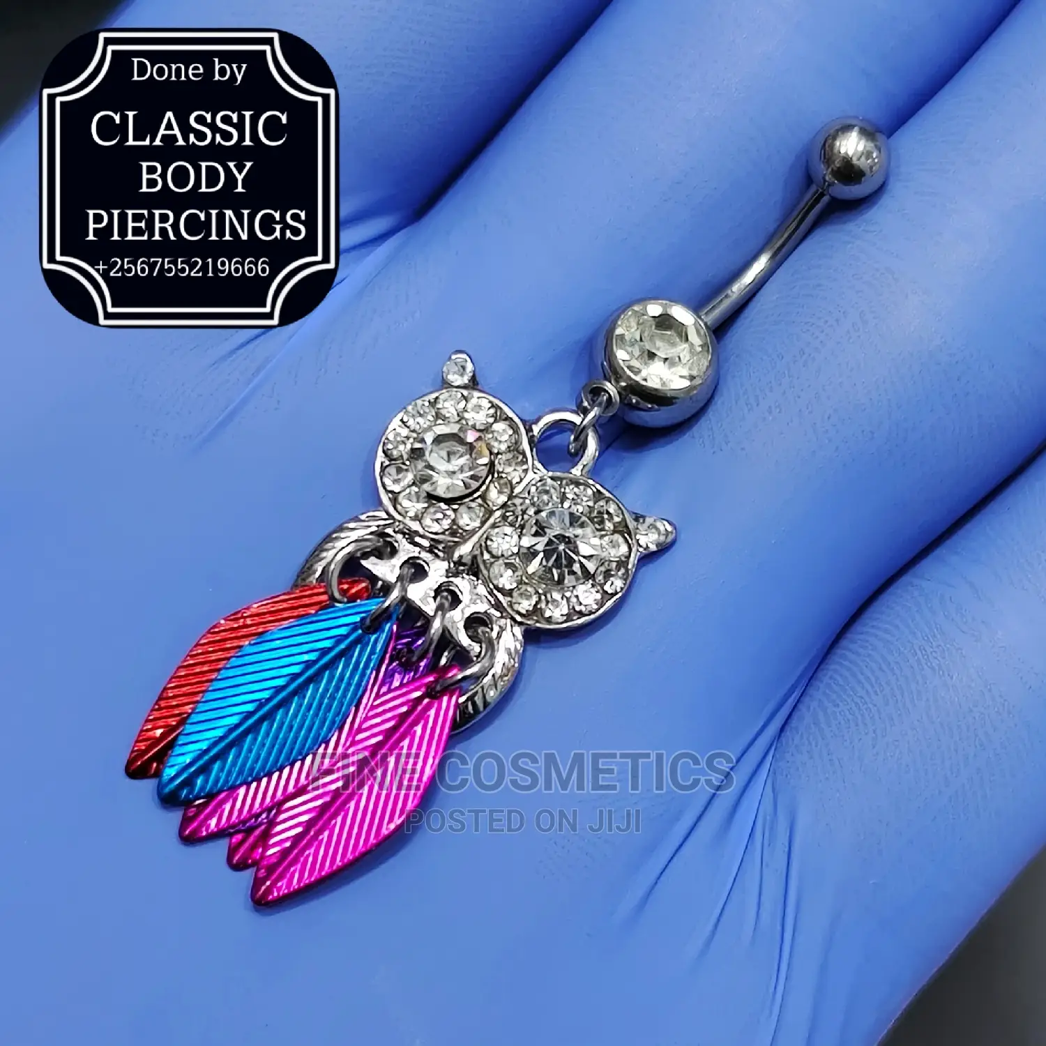 1pc Bellybutton Ring Surgical Steel Navel Jewelry For Girls
