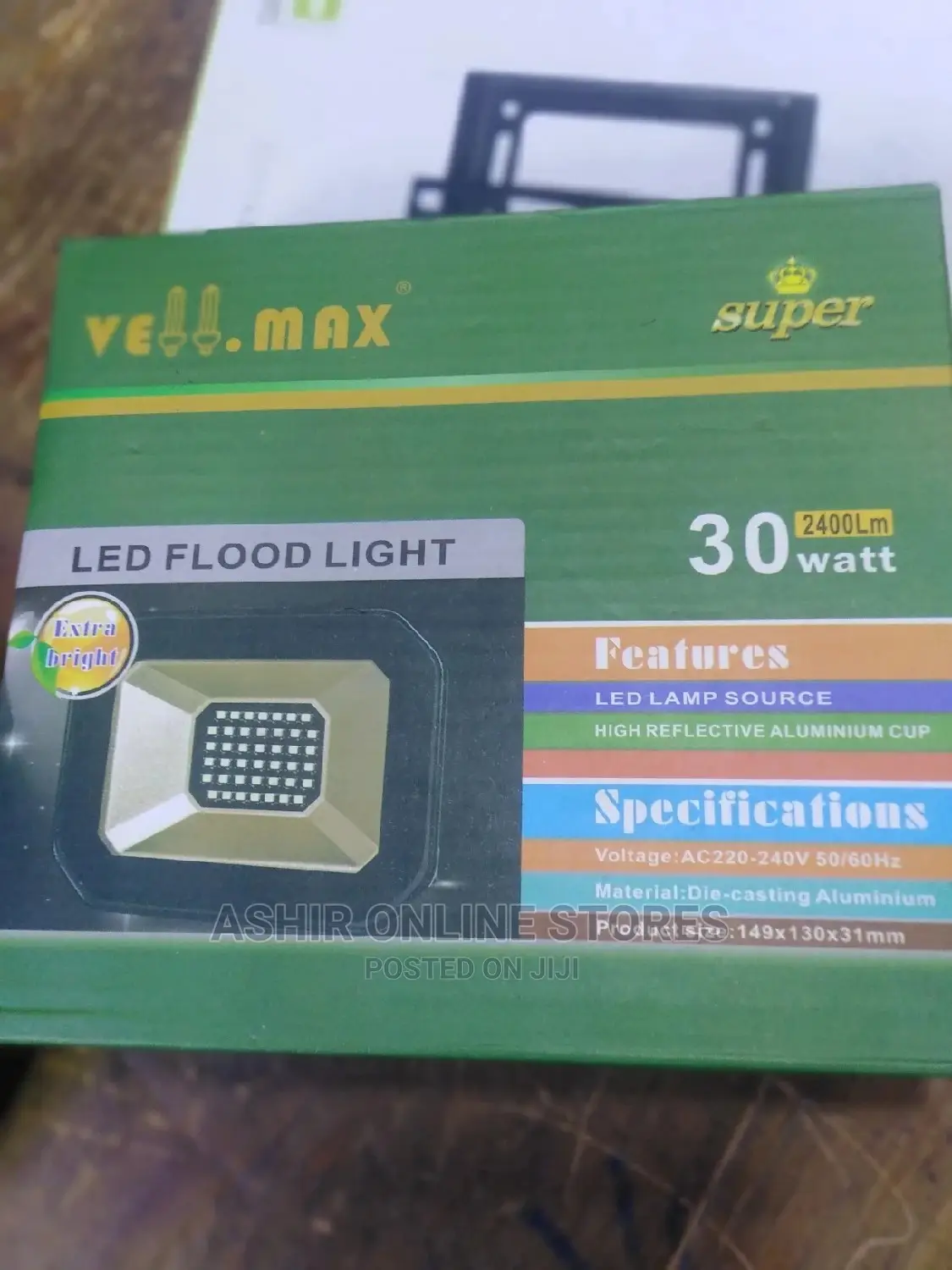 Vellomax LED Flood Light for 30watts