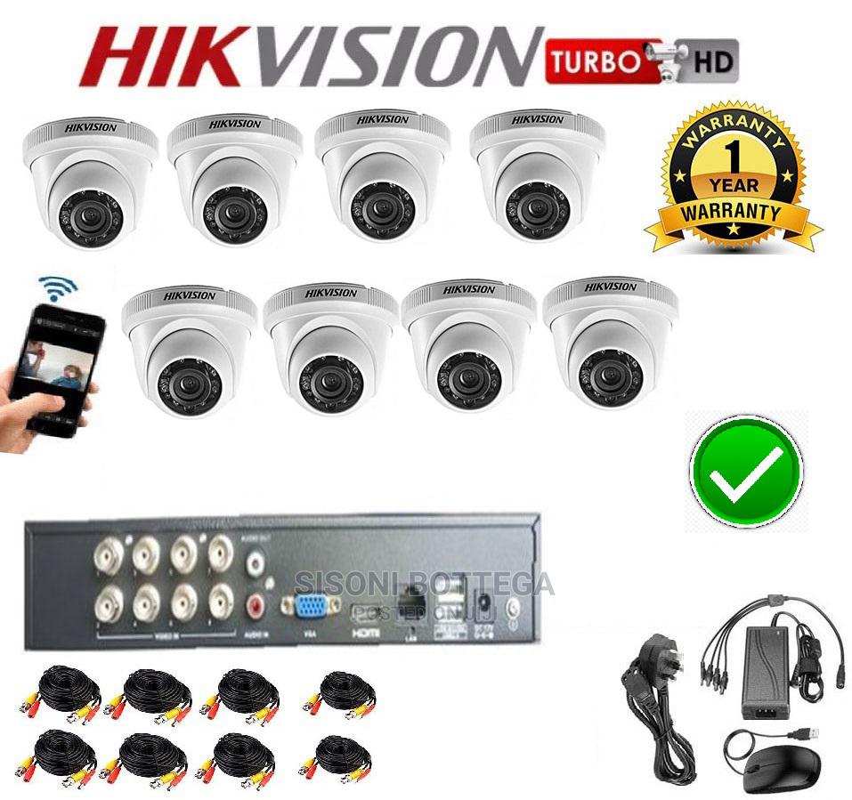 HIK CCTV Cameras Full Kit, 8 Dome Shape Pack in Central Division