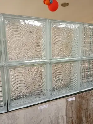 Sea Wave Glass Blocks Blue