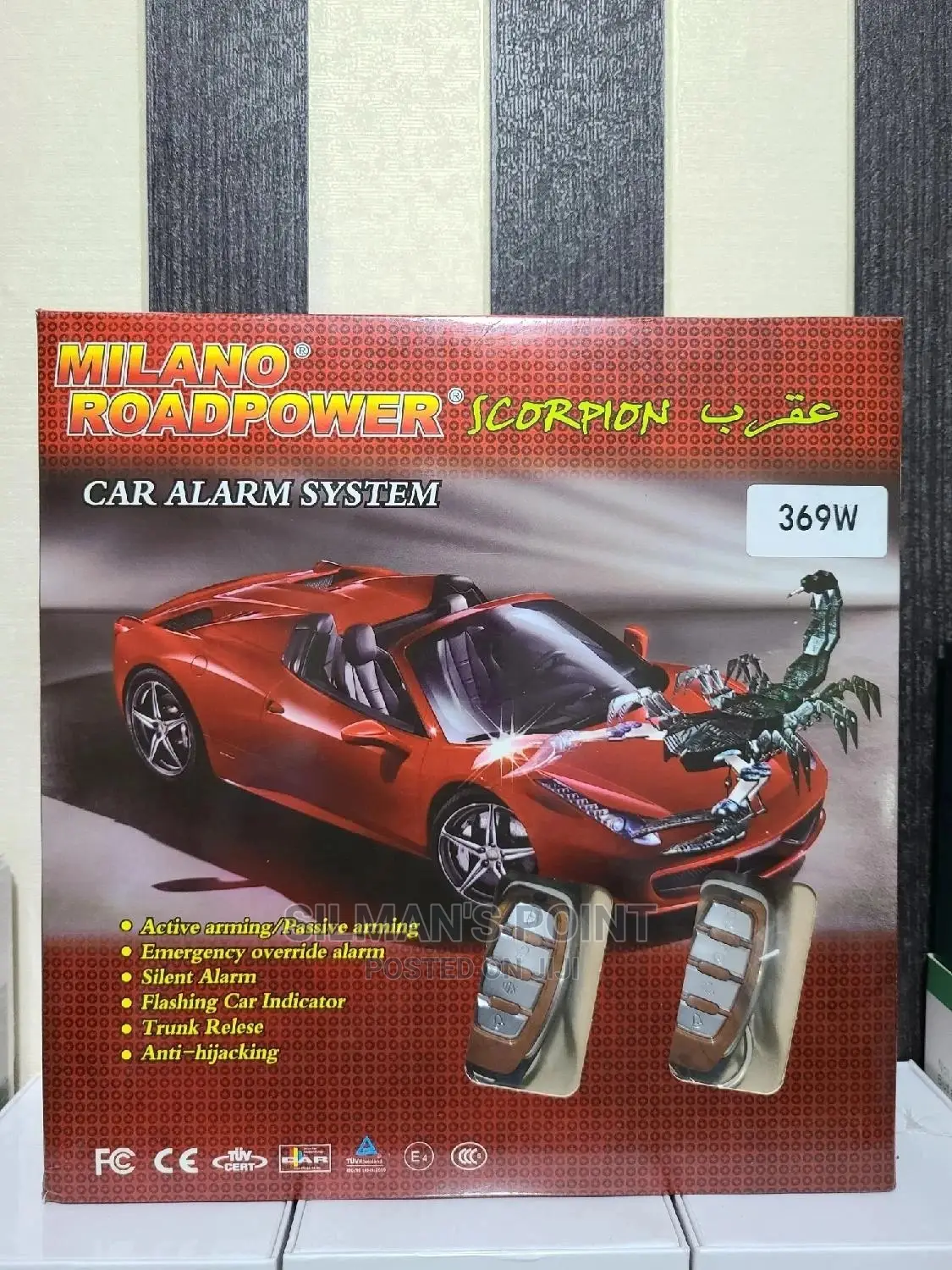 Milano Road Power Car Alarm