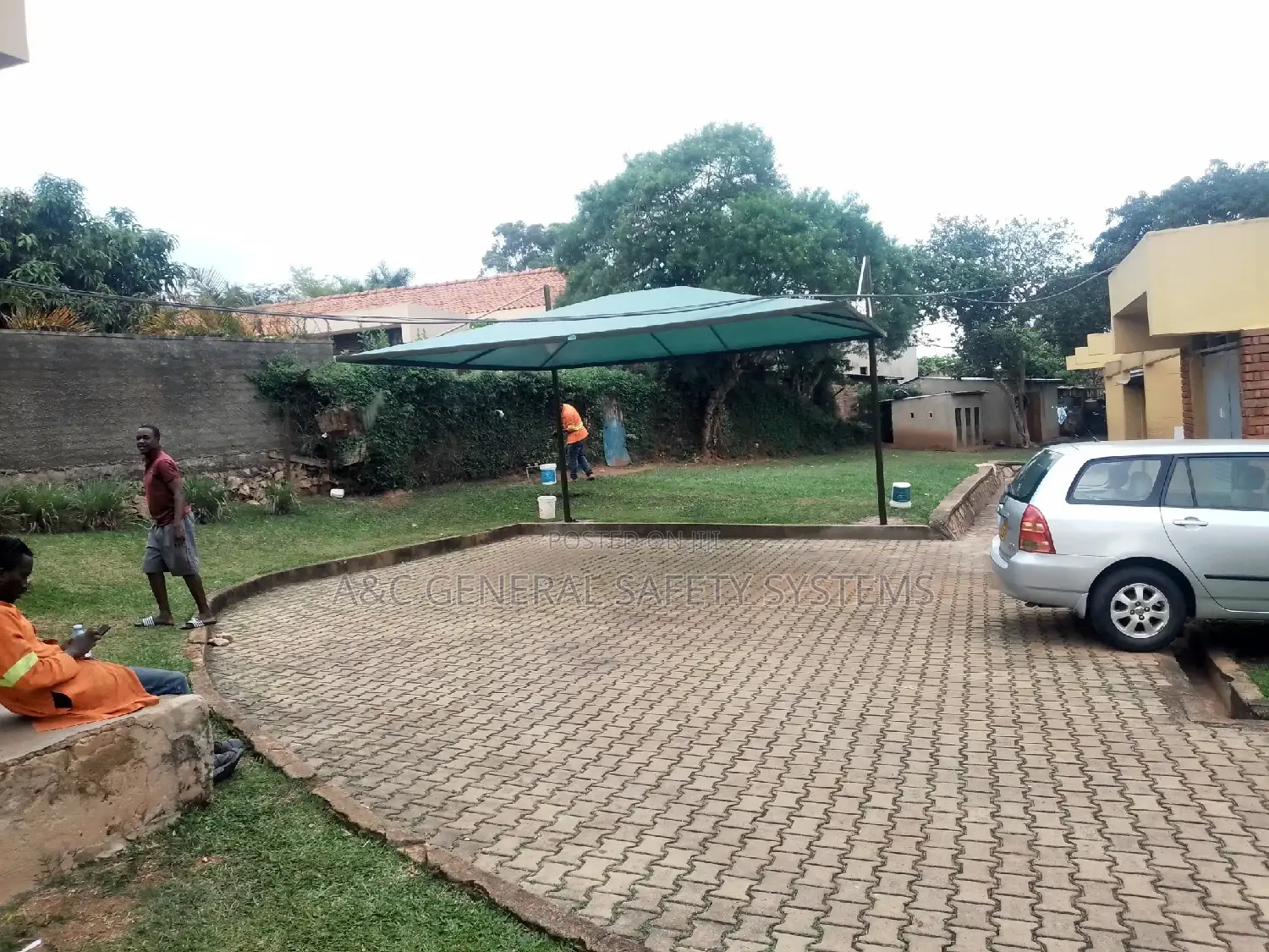 2 Cars Shade Parking 100% Water and Sun Proof Net Durable