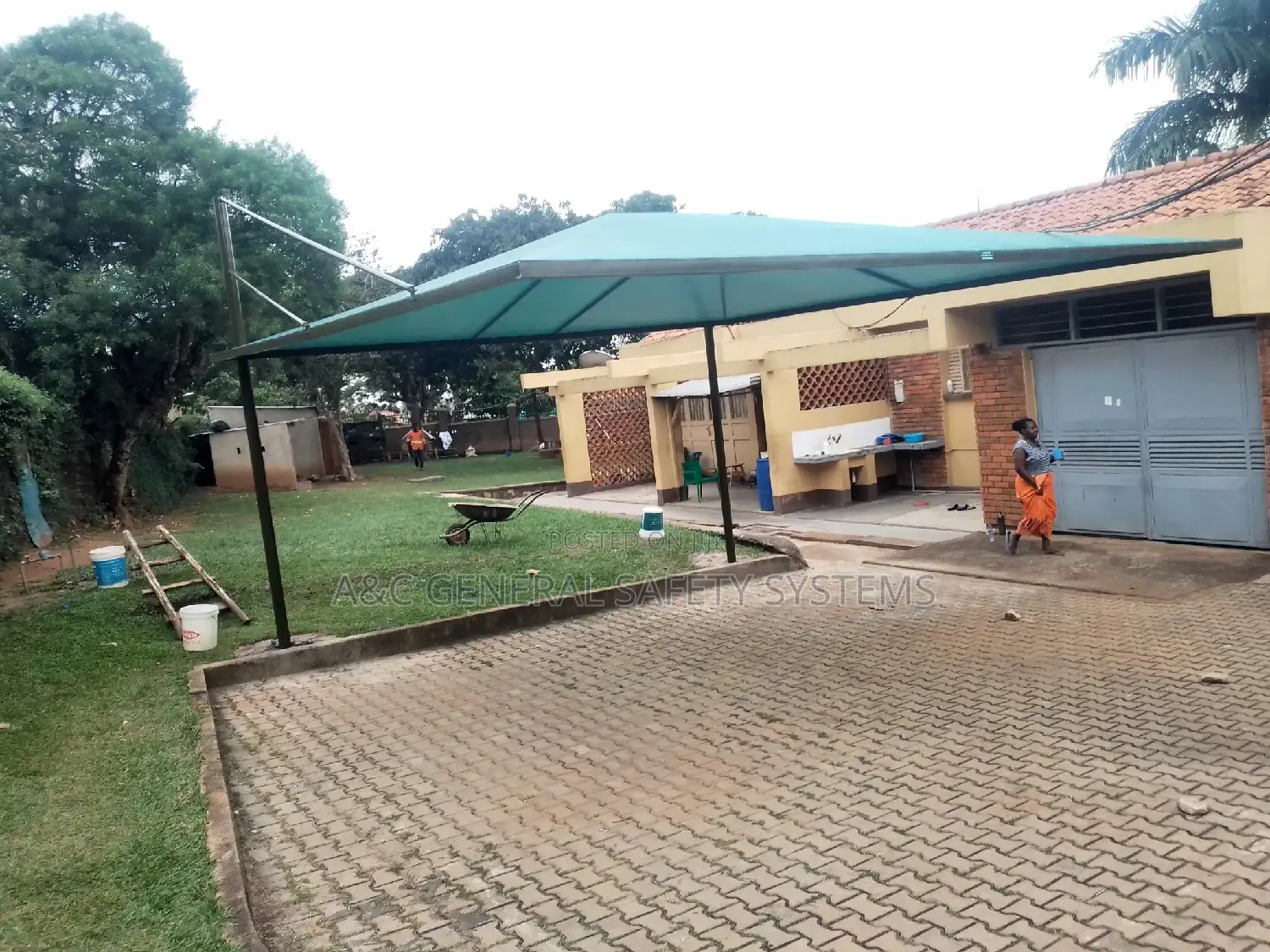 2 Cars Shade Parking 100% Water and Sun Proof Net Durable