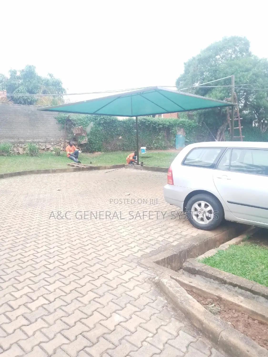 2 Cars Shade Parking 100% Water and Sun Proof Net Durable