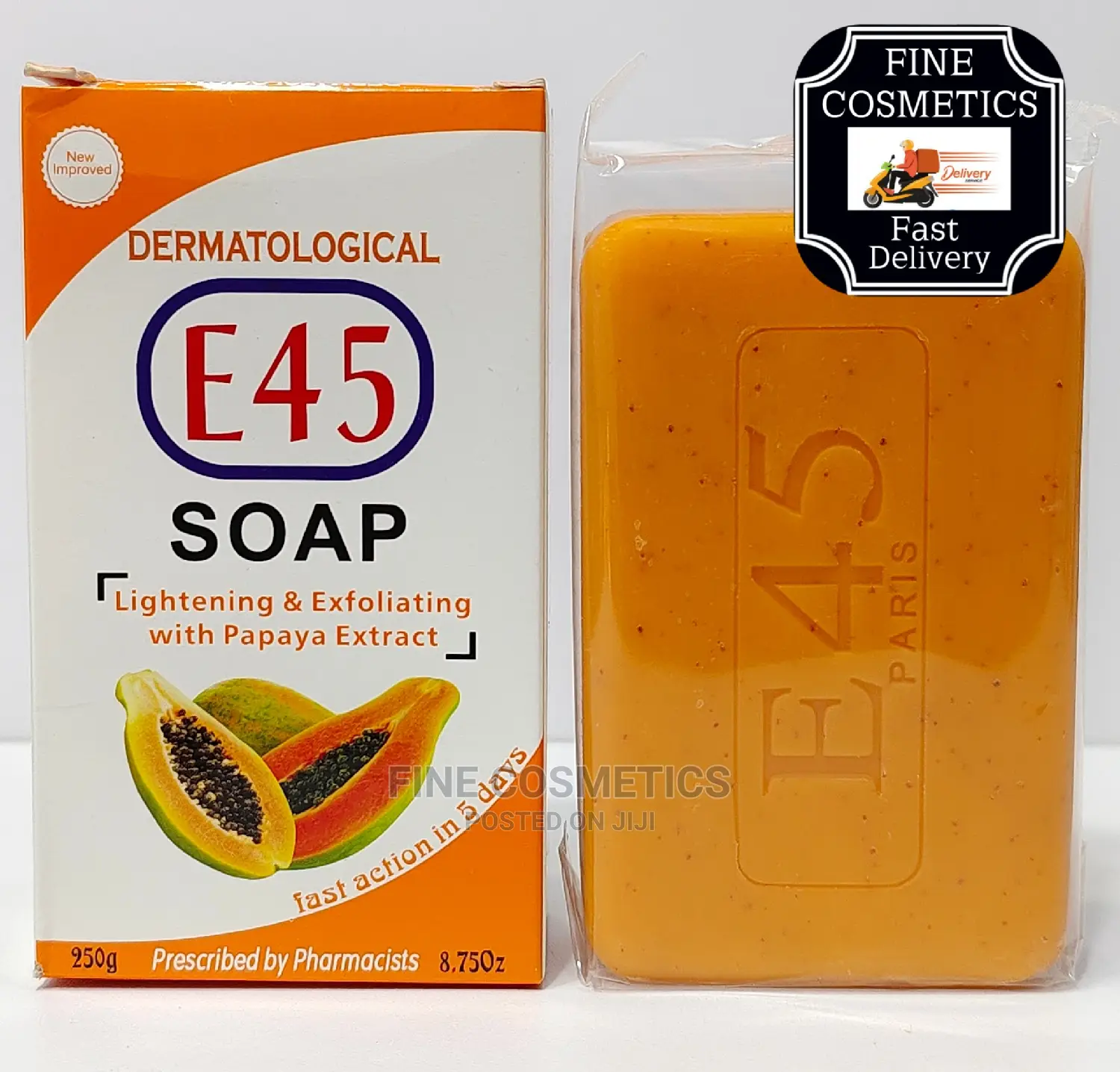 ORIGINAL E45 SOAP Papaya Whitening and Exfoliating Bath Soap in Central