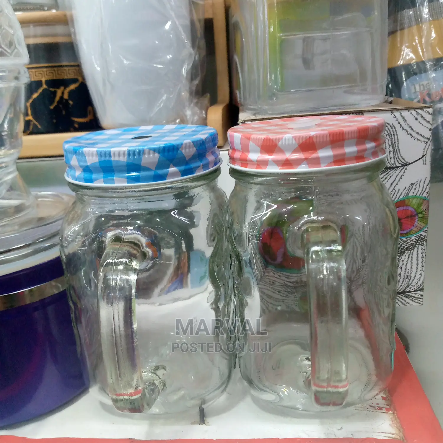 Jar Mugs With Straws