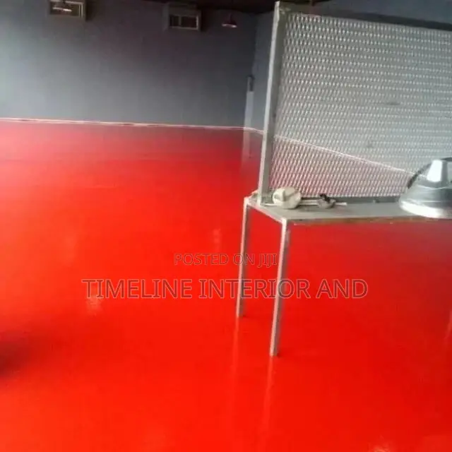Reddish Epoxy Flooring.