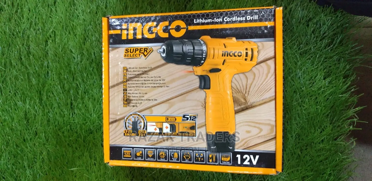 Lithium Ion Cordless Drill 12v