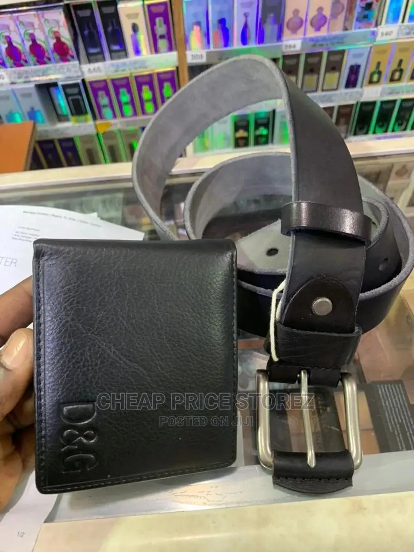Original Leather Materia Wallet and Ballet Black for Man