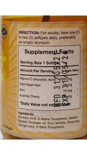 ACORBIC Extra Vitamin C Plus+ 30gel Tabs for Health Skin