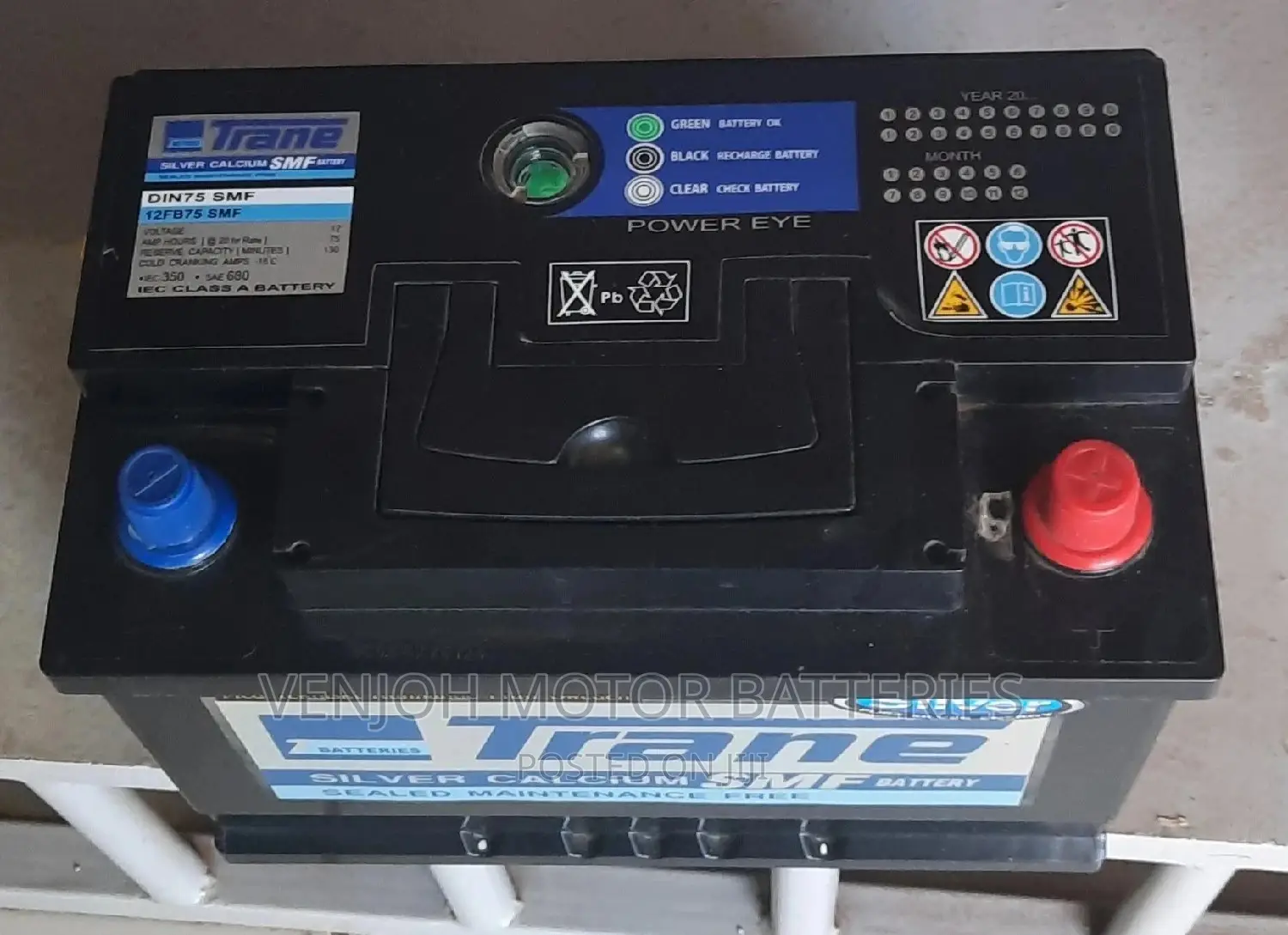 Din75 Trane Car Battery