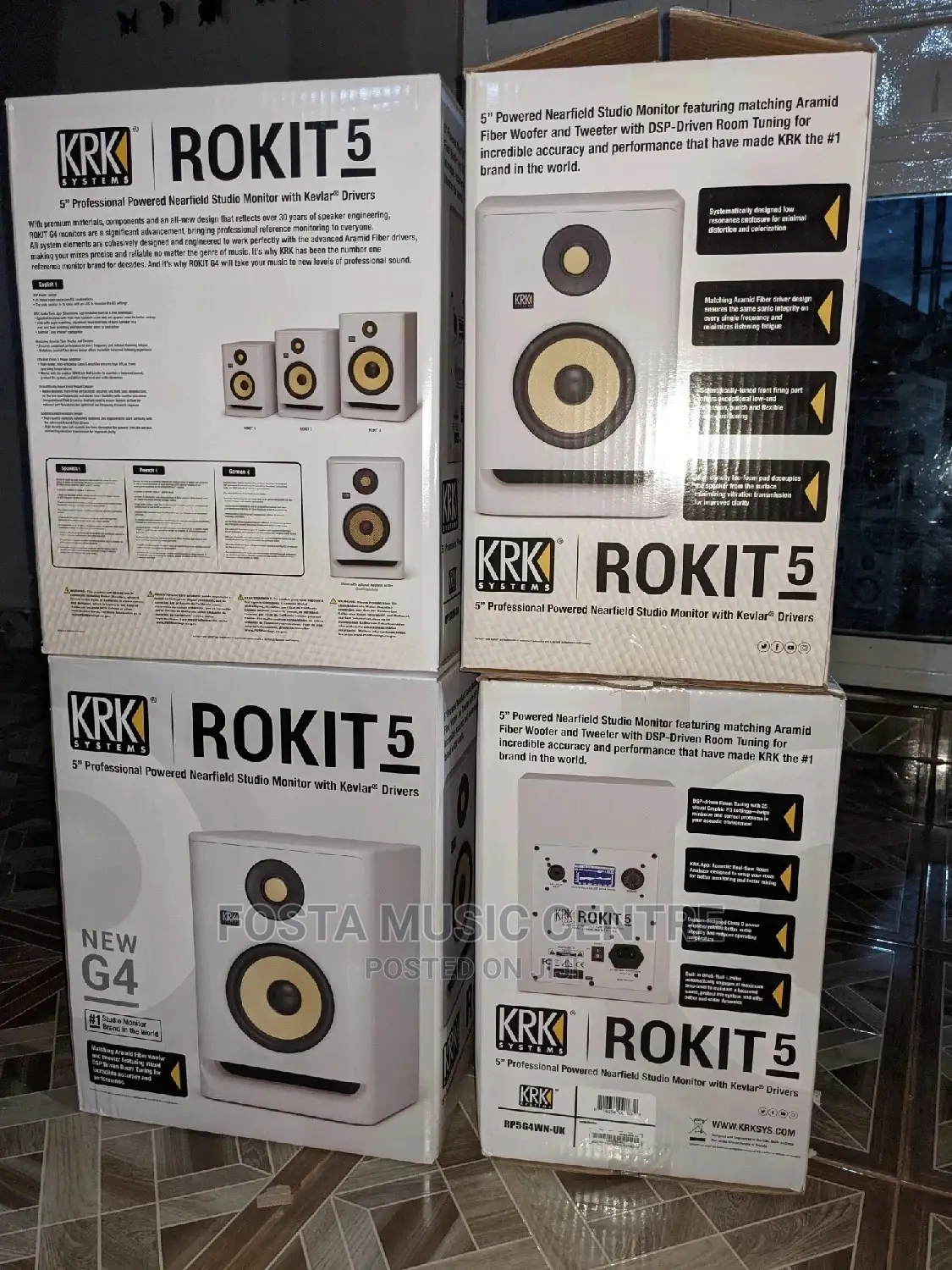 Krk Rokit 5 G4 White. Brand New