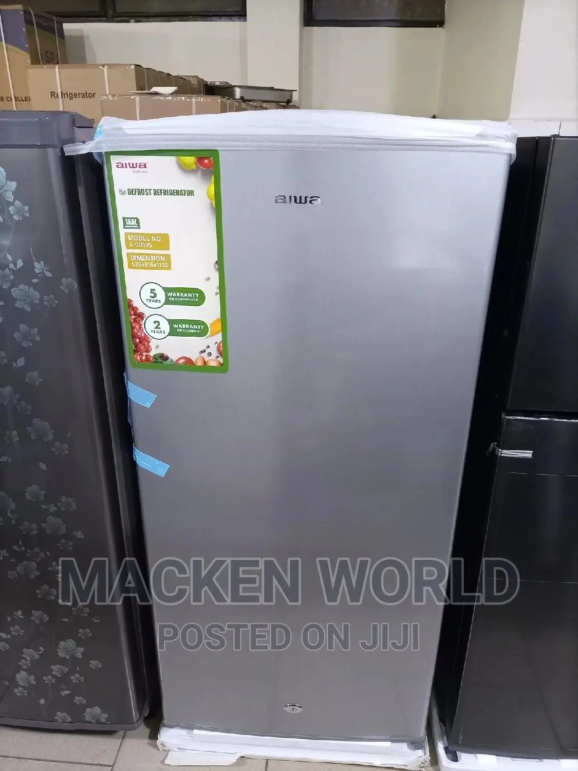 195L Aiwa Fridge New