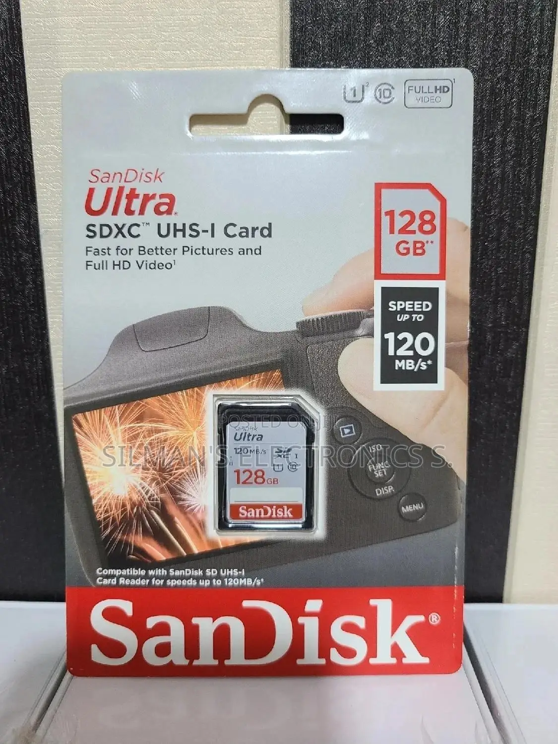 Sandisk Ultra Class 10 SD Cards 128gb