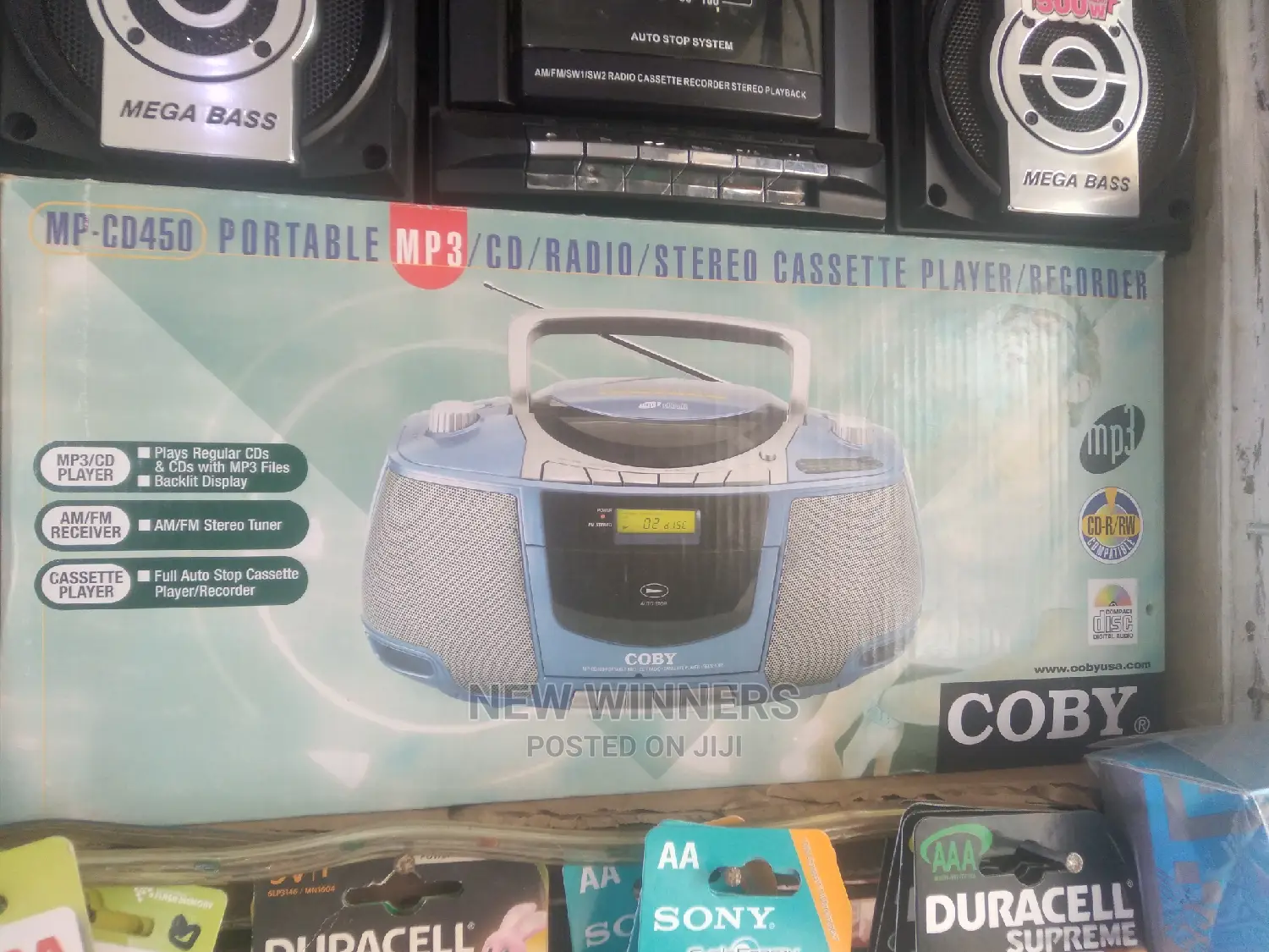 Portable Mp3/Cd/Stereo Cassette Player/Recorder