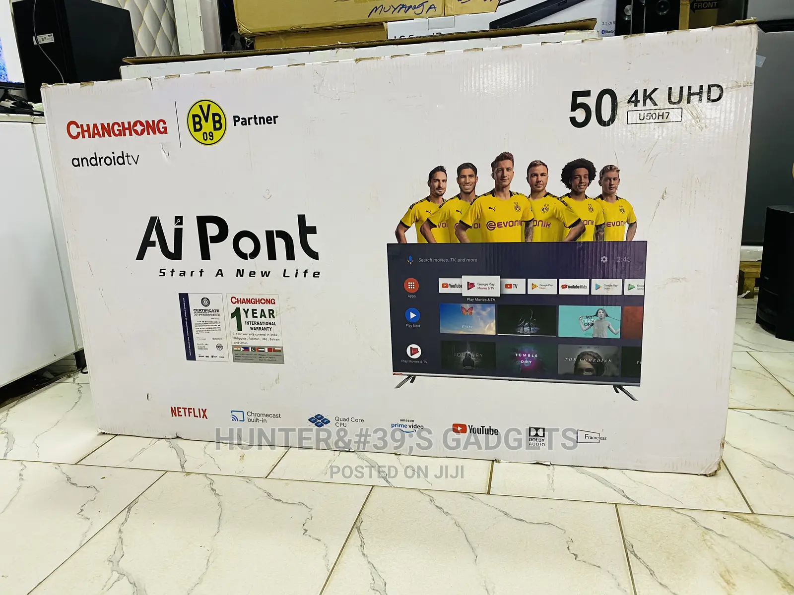 Changhong 50inch Uhd 4k Smart Digital Frameless Tv