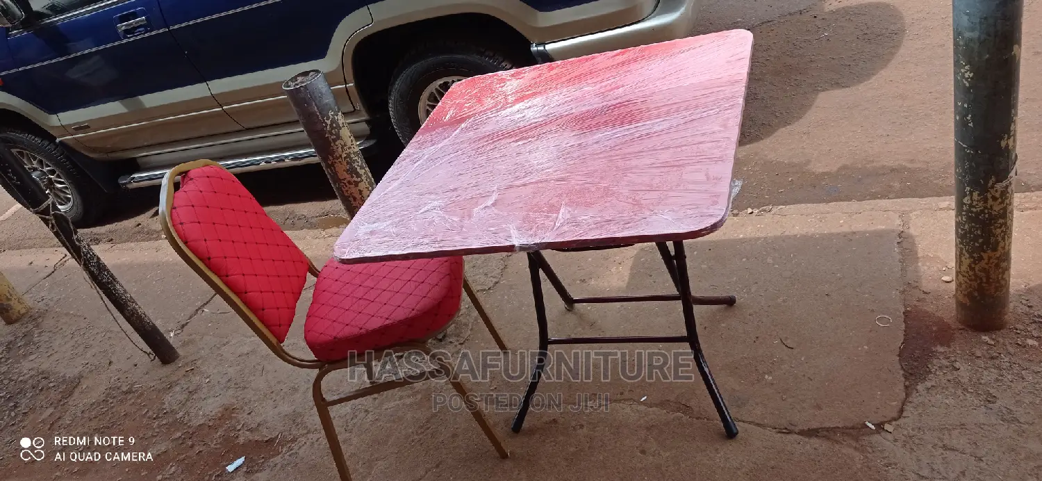 Foldable Wooden Reading Table and Chair