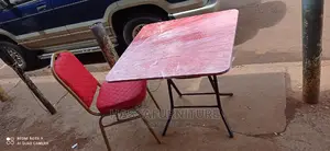 Foldable Wooden Reading Table and Chair