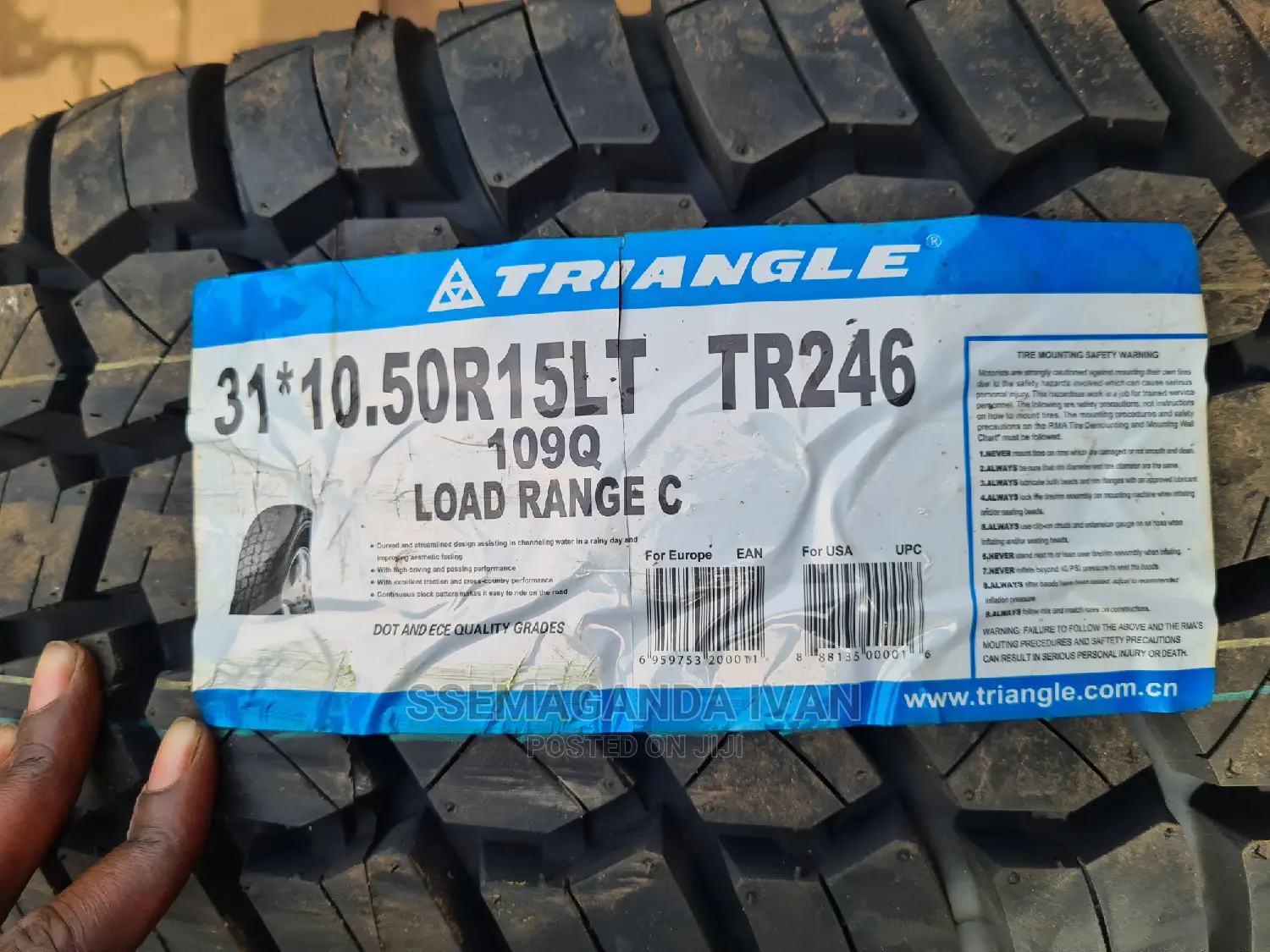 31x10.5r15 Triangle