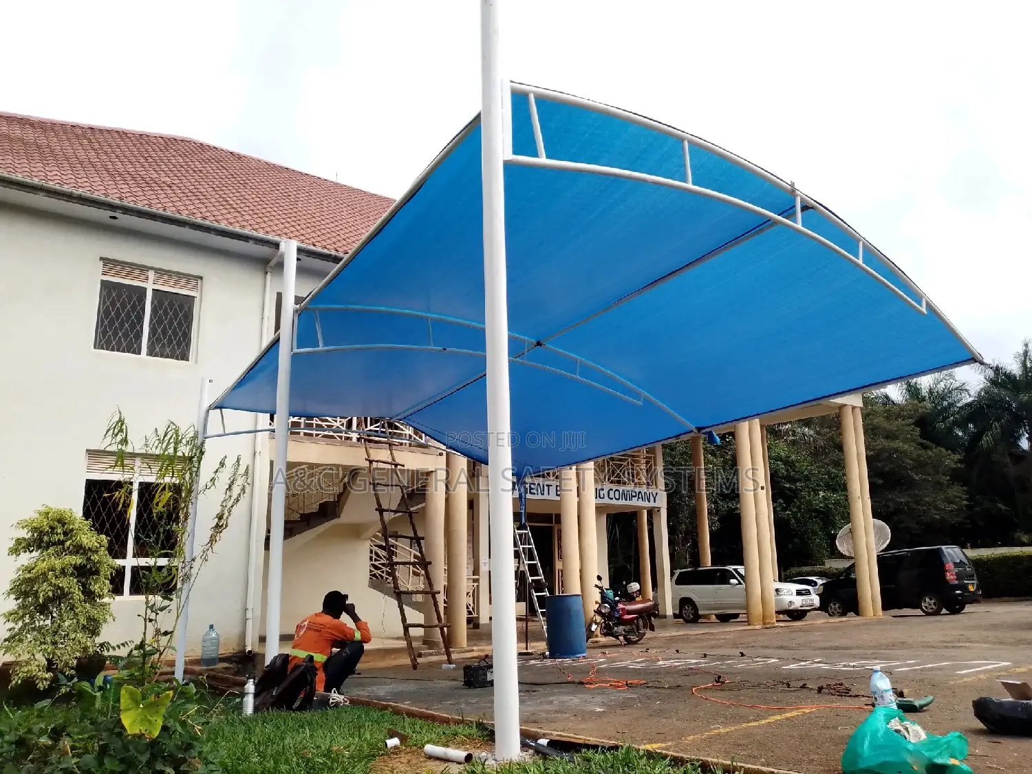 3 Cars Shade Parking Water and Sun Proof 100%