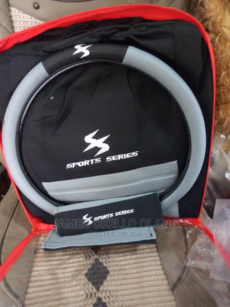 Gray Mixed With Black Car Seat Covers