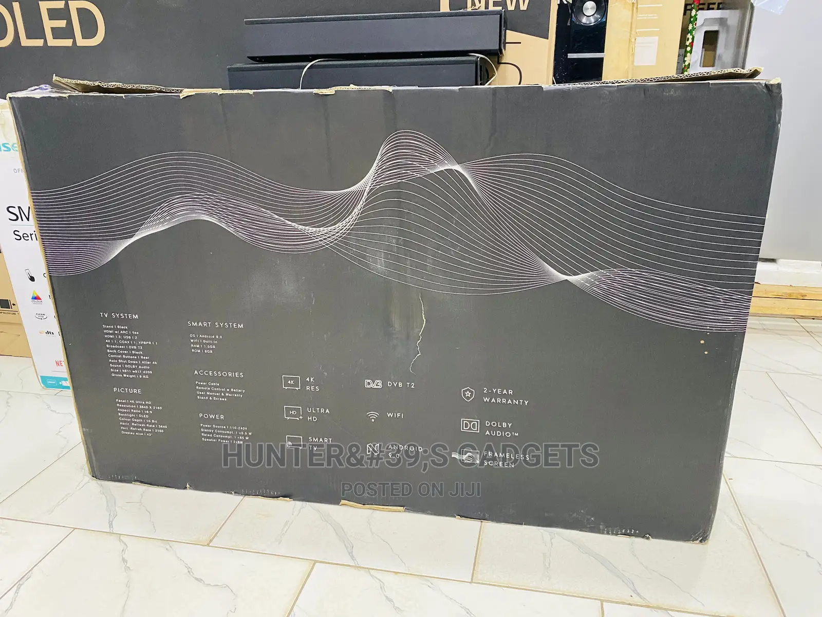 43inch Wave Tv Uhd 4k Smart Digital Frameless Tv