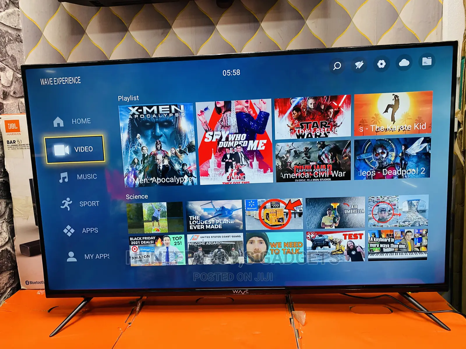 Wave 43inch Uhd 4k Smart Frameless Tv Digital