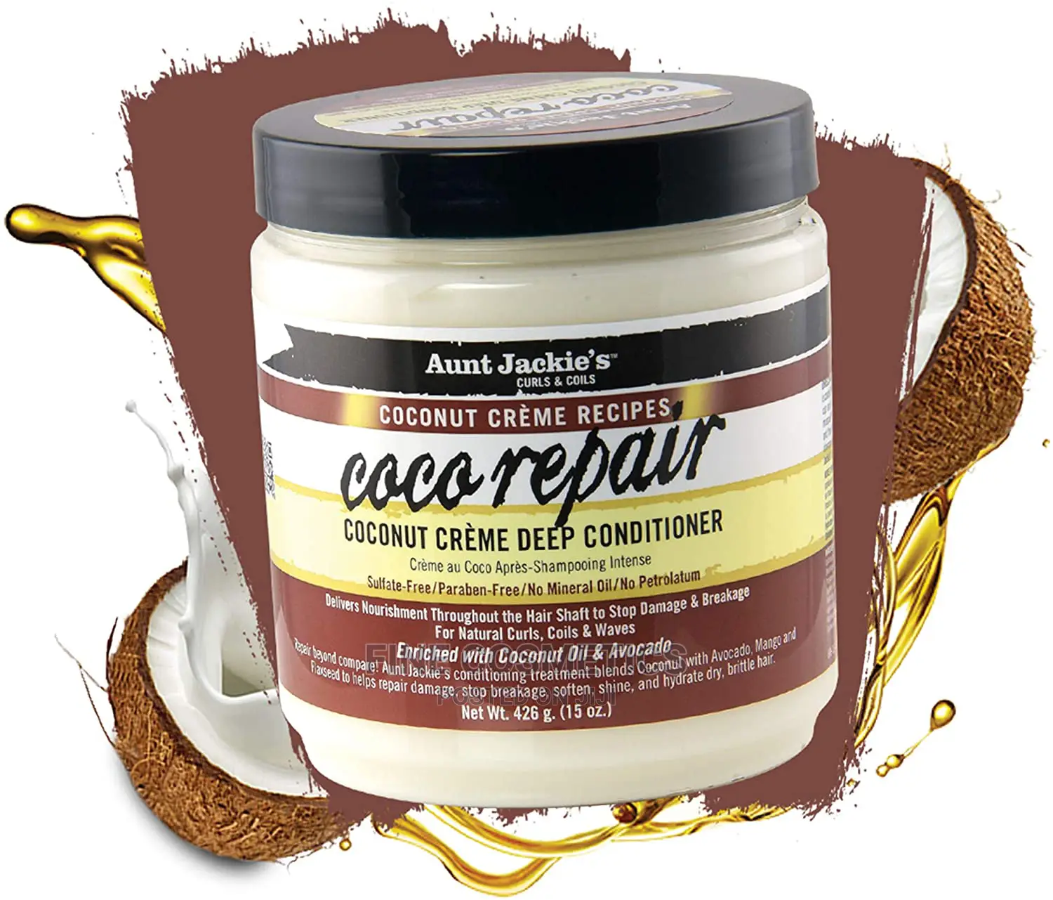 Aunt Jackie's Coco Repair Coconut Cream Deep Conditioner