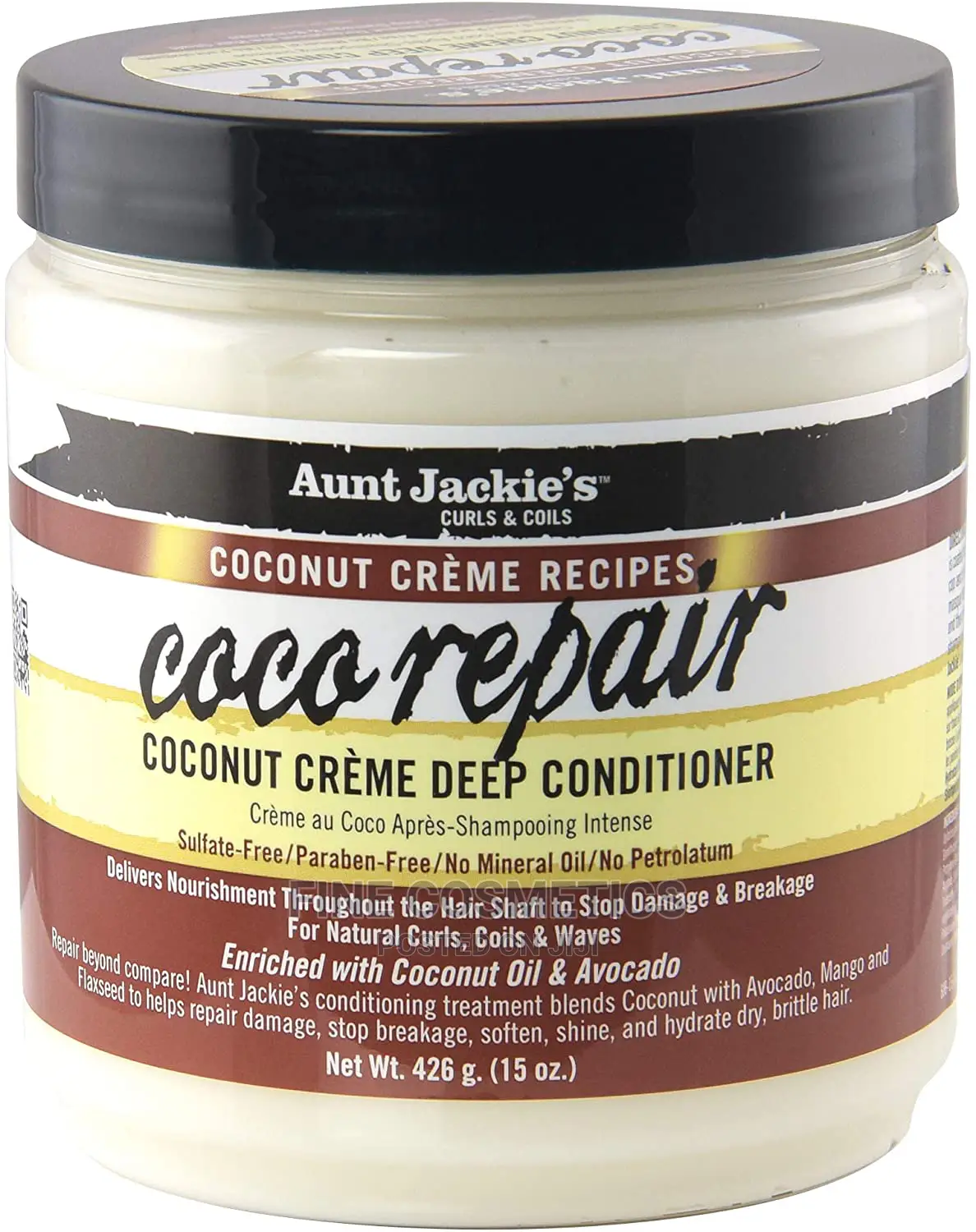 Aunt Jackie's Coco Repair Coconut Cream Deep Conditioner