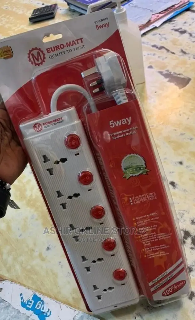 EURO MATT Power Extension Socket