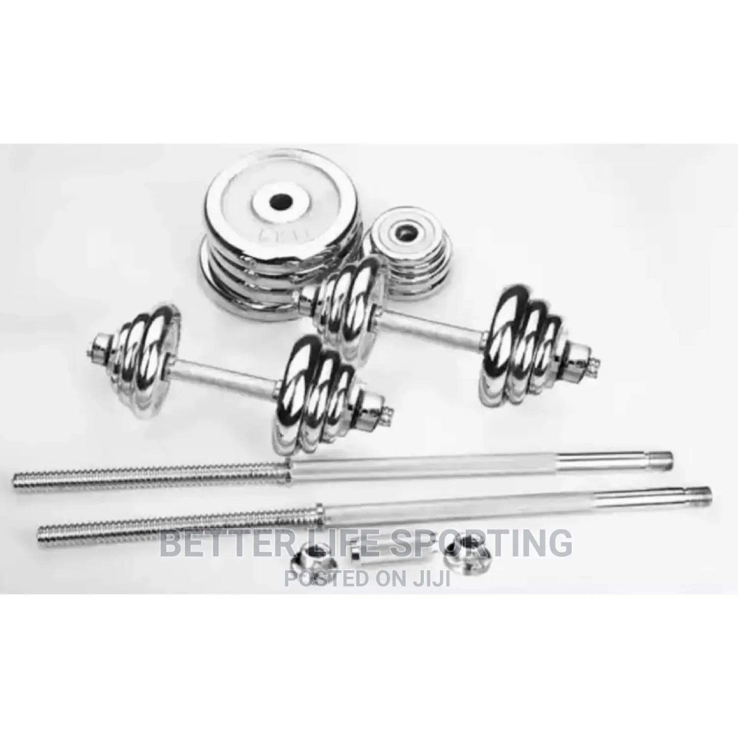 50 Kg Dumbbells And Bar Set