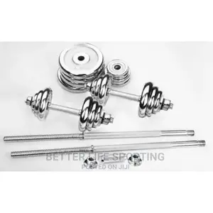 50 Kg Dumbbells And Bar Set