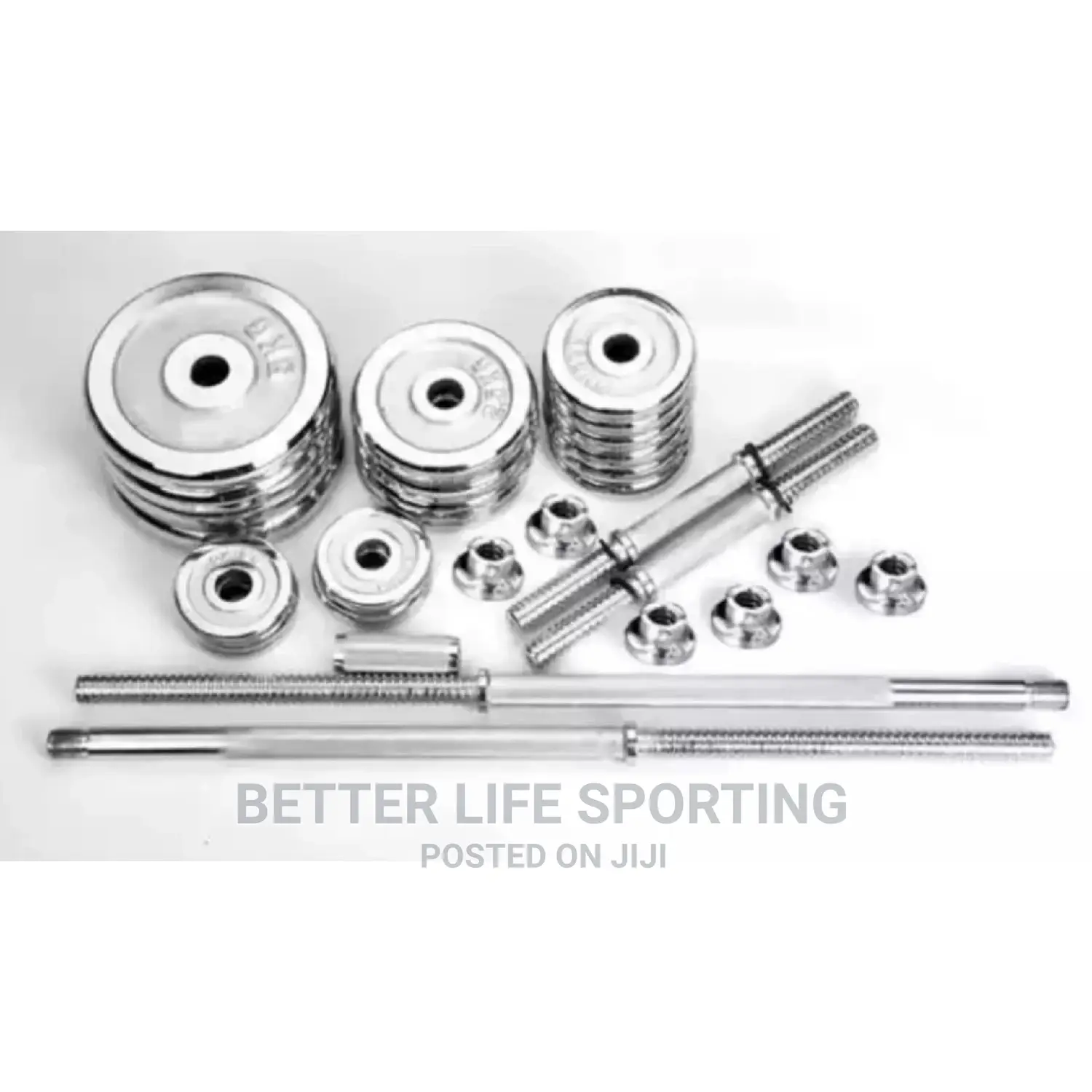 50 Kg Dumbbells And Bar Set