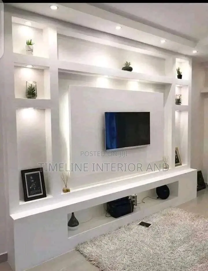 Gypsum Tv Unit Wall Professional 401