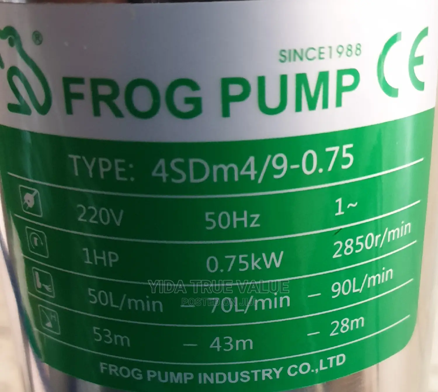 Submersible Pump 53m, 43m,28m