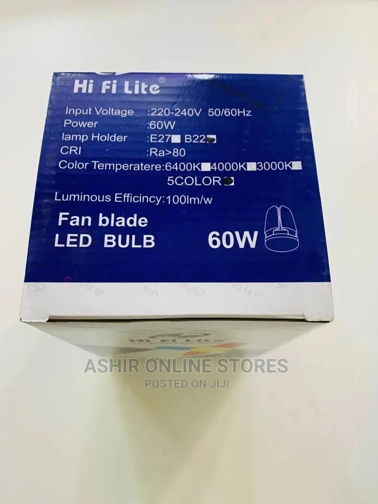 60watts Fan Blade LED Bulb for Difrent Colours
