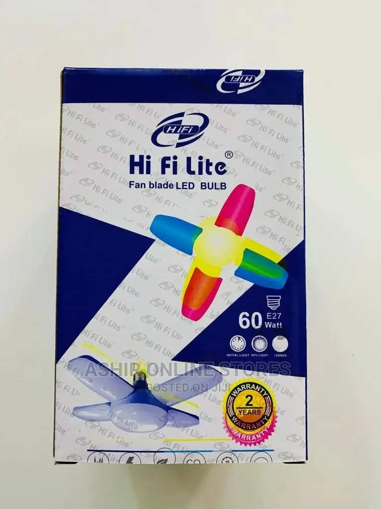 60watts Fan Blade LED Bulb for Difrent Colours
