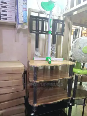 Wood and Metal Stands Brand New