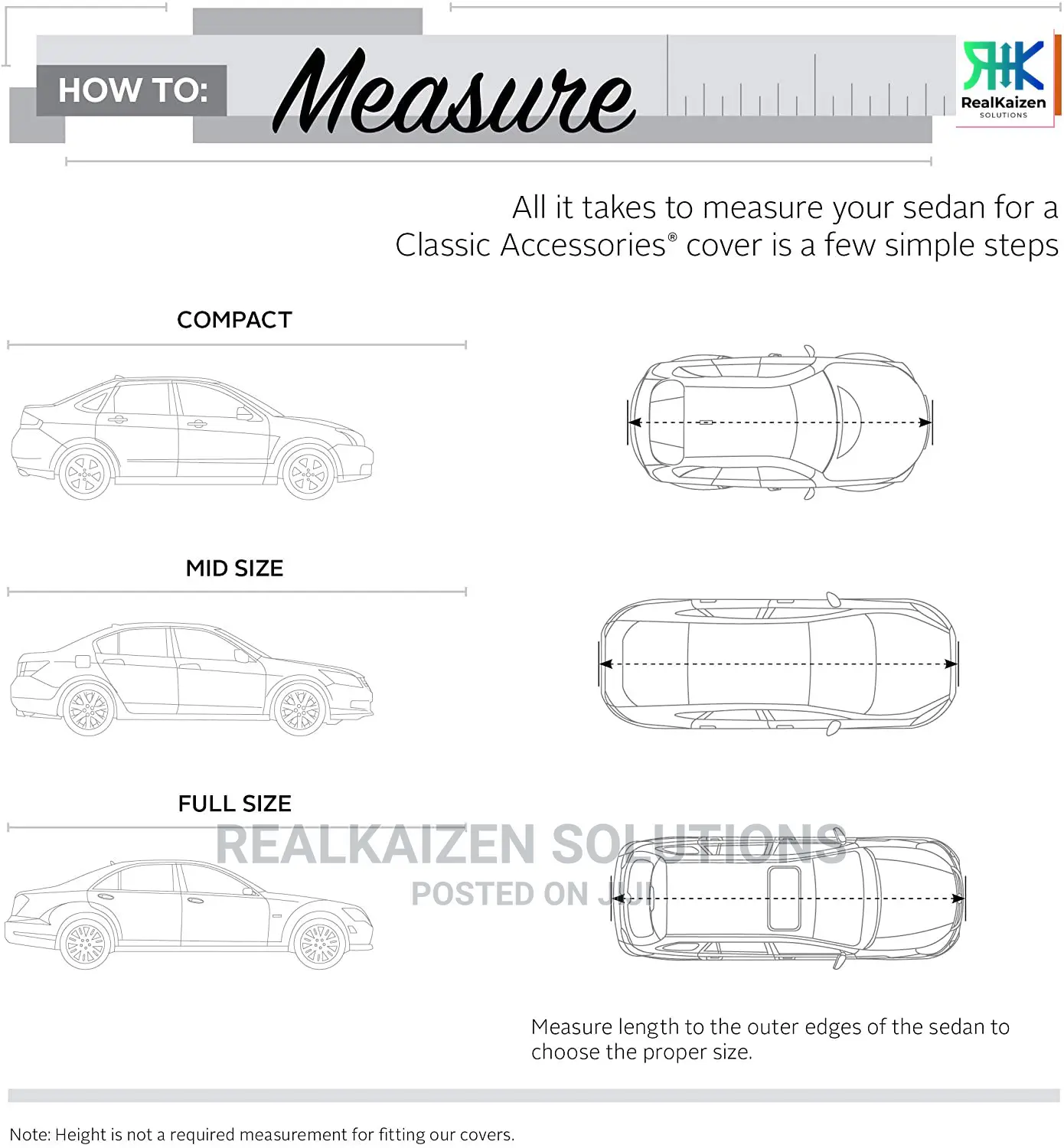 Q-Premium Weatherproof Medium Sedan Car Cover 1200cc-1500cc