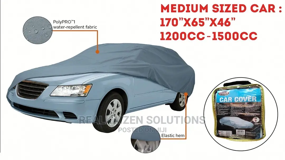 Q-Premium Weatherproof Medium Sedan Car Cover 1200cc-1500cc