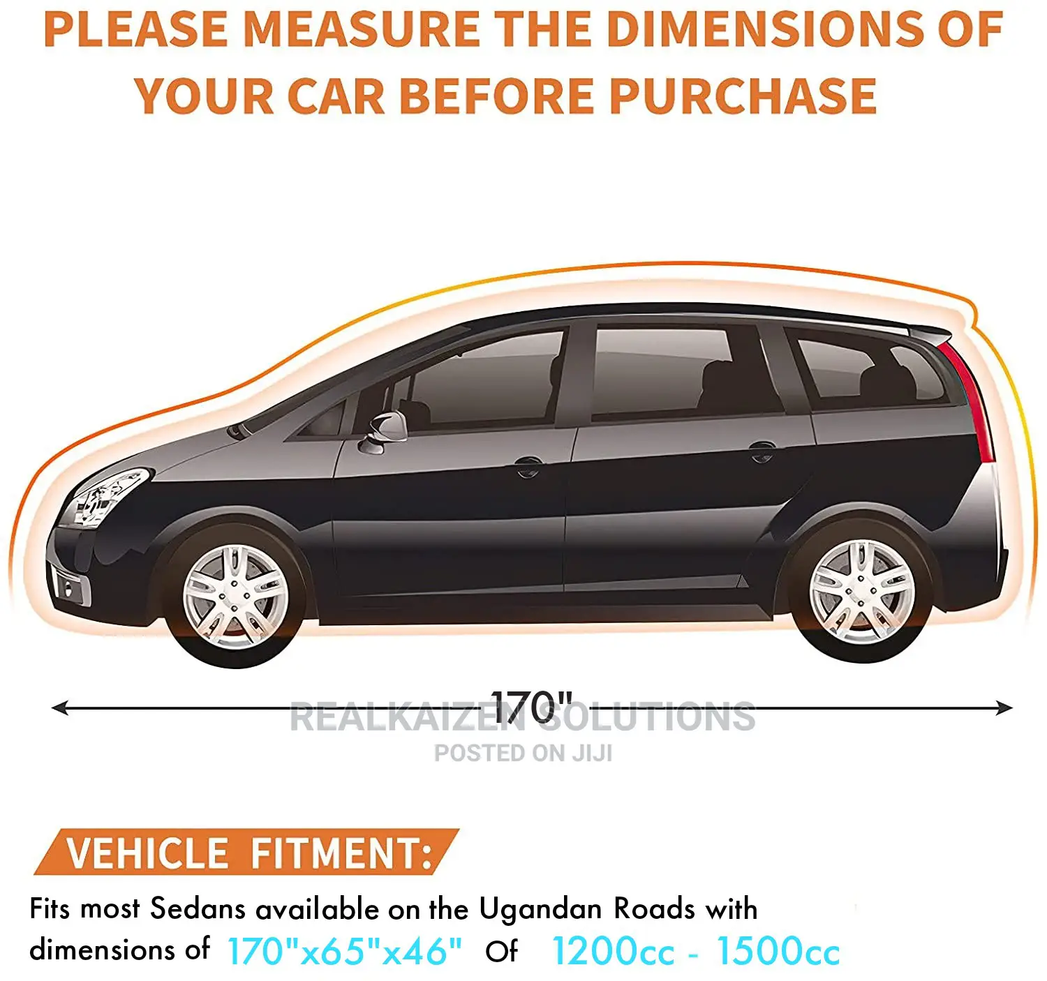 Q-Premium Weatherproof Medium Sedan Car Cover 1200cc-1500cc