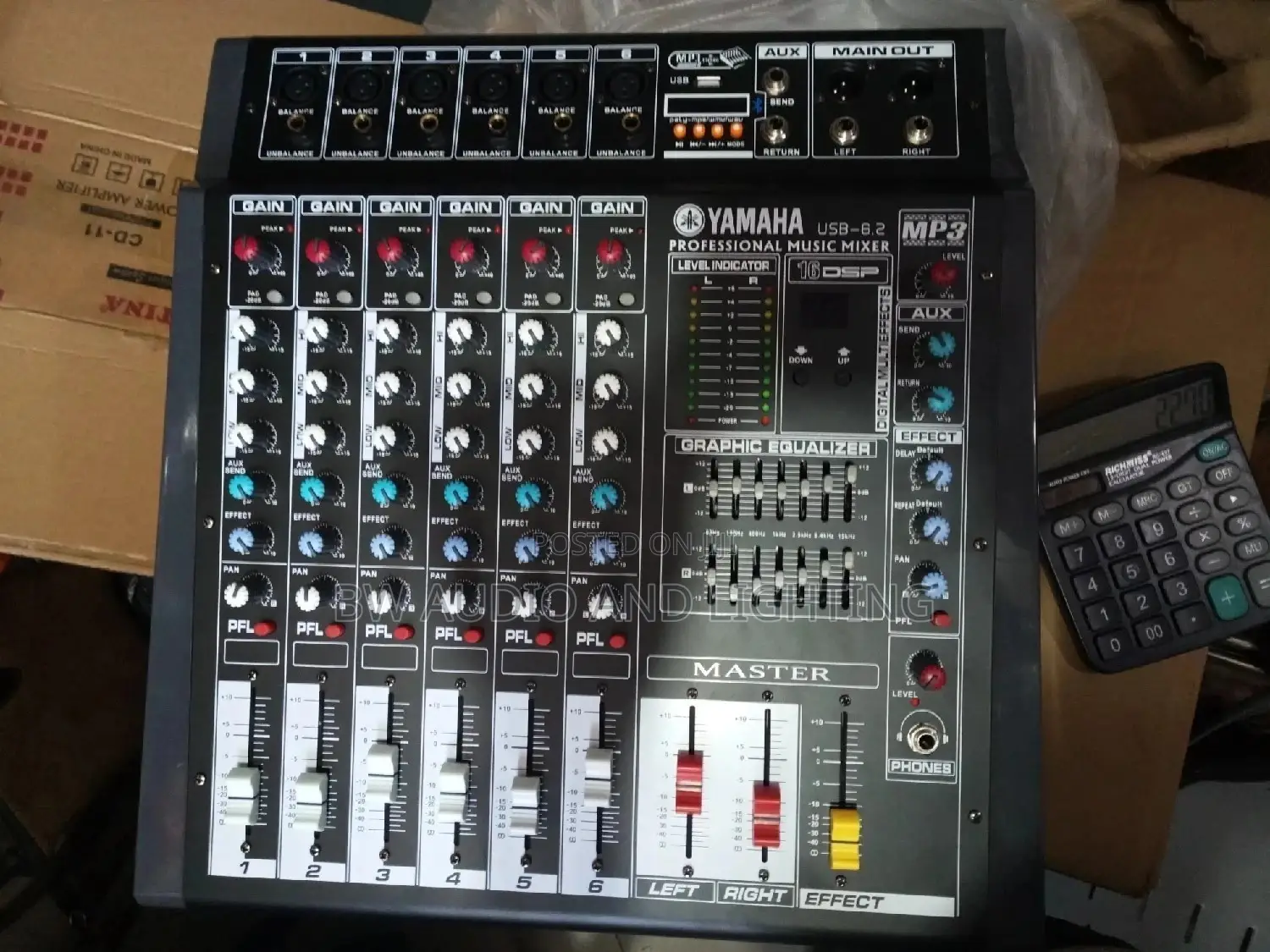 Yamaha 6 Channel Power Mixer
