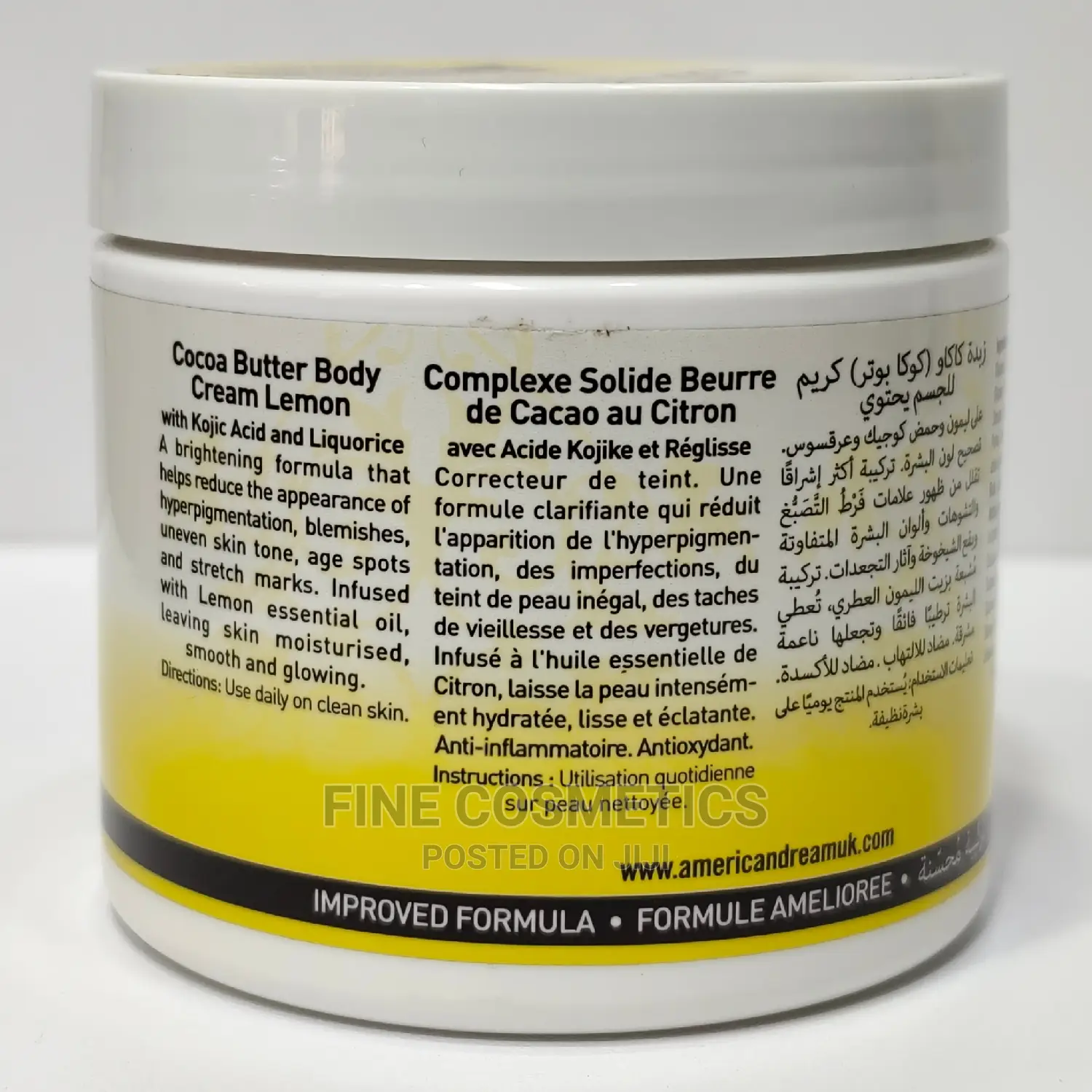 American Dream Cocoa Butter and Lemon Fade Out Kojic Cream